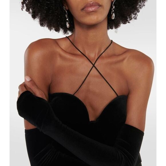 ALEX PERRY Patten Velvet Sweetheart Teacup Glove Dress AU14(US10) - Picture 6 of 12